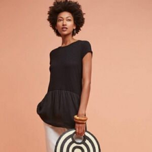 NWT Anthropologie Orla Peplum Tunic Top